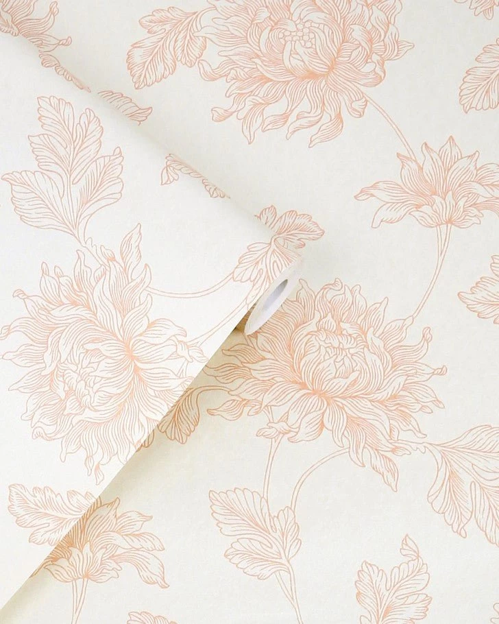 Stratton Plaster Pink Wallpaper - Image 2