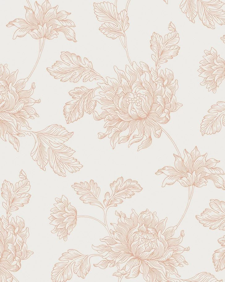 Stratton Plaster Pink Wallpaper Sample