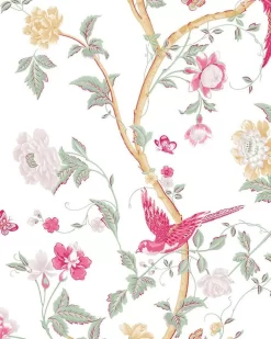 Summer Palace Peony Wallpaper Sample
