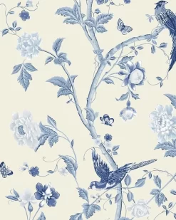 Summer Palace Royal Blue Wallpaper