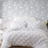 Susanna White Microfiber Quilt Set
