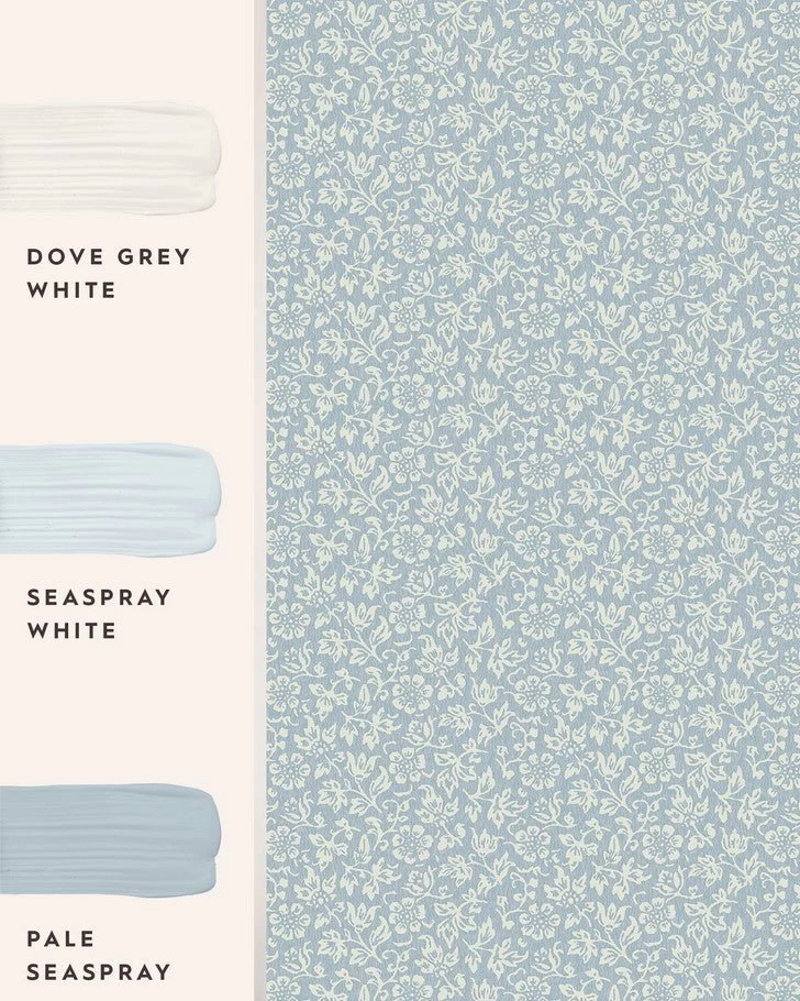 Sweet Alyssum Pale Seaspray Blue Wallpaper - Image 5