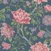 Tapestry Floral Dark Seaspray Wallpaper Sample