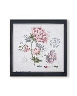 Tapestry Floral Framed Canvas Wall Art