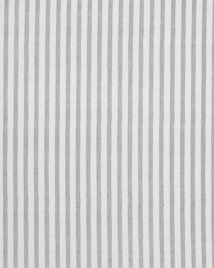 Ticking Stripe Grey Ruffled Bed Skirt - Image 6