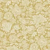 Trailing Laurissa Pale Ochre Yellow Wallpaper Sample