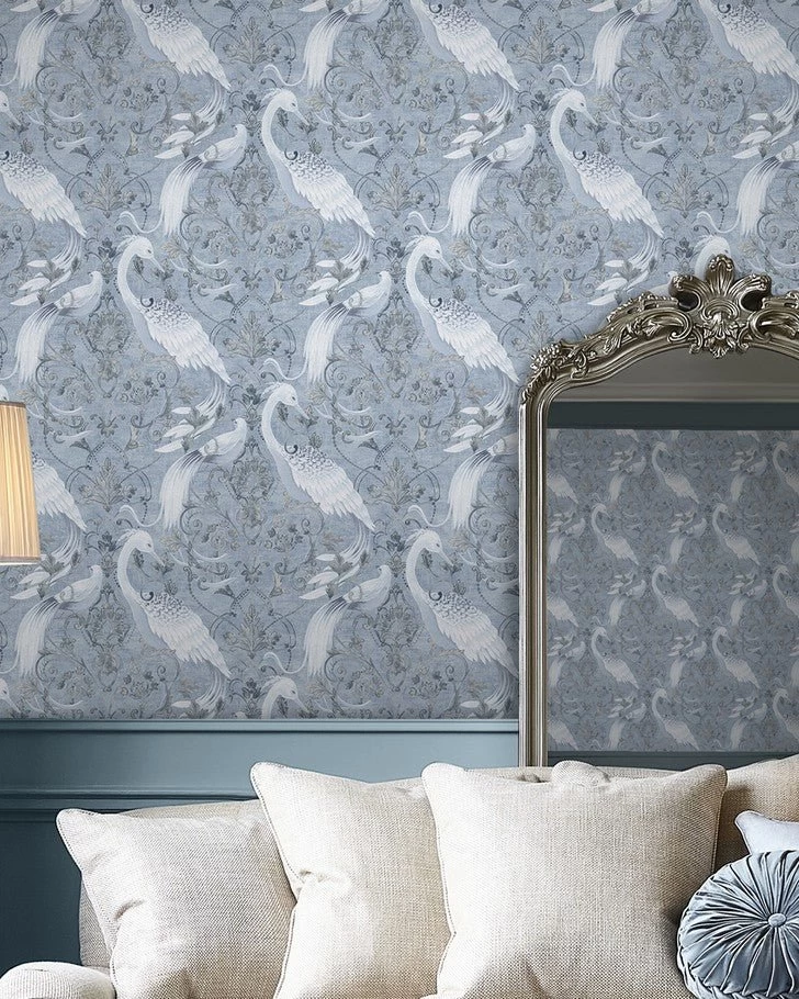 Tregaron Midnight Blue Wallpaper - Image 2