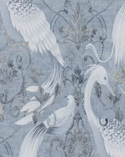 Tregaron Midnight Blue Wallpaper