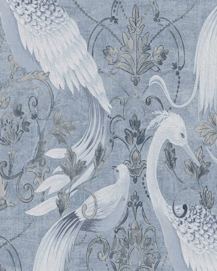 Tregaron Midnight Blue Wallpaper Sample