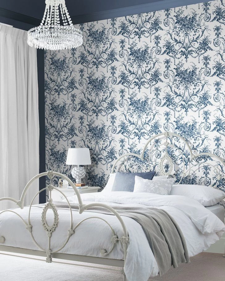 Tuileries Midnight Blue Wallpaper - Image 4