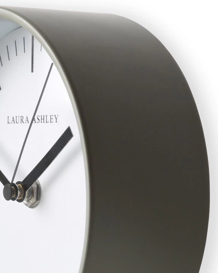 Pale Steel Grey Bedside Clock - Image 5