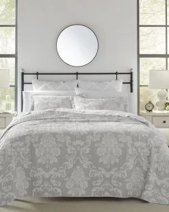 Venetia Grey Reversible Quilt Set