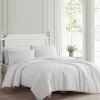 Waffle Pique White Comforter Set