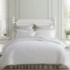 Waffle Pique White Duvet Cover Set