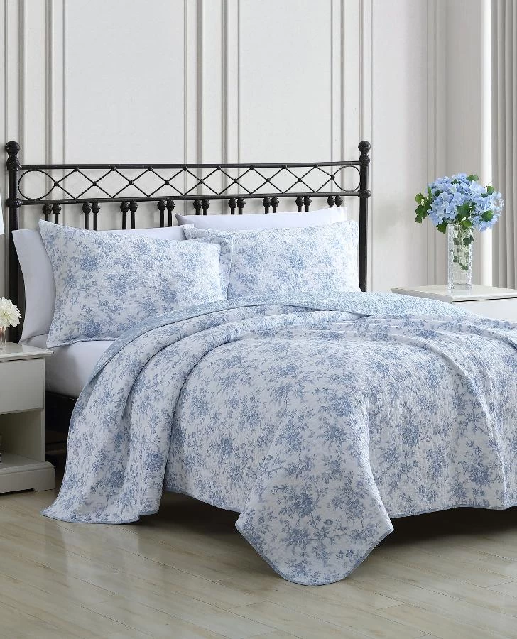 Walled Garden Blue Quilt Set - Image 6