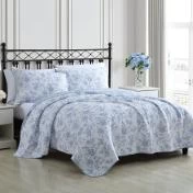 Walled Garden Blue Quilt Set - Image 7