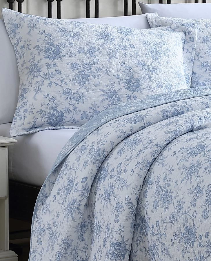 Walled Garden Blue Quilt Set - Image 10