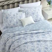 Walled Garden Blue Quilt Set - Image 9