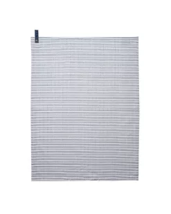 White/Blue Candy Stripe Tea Towel