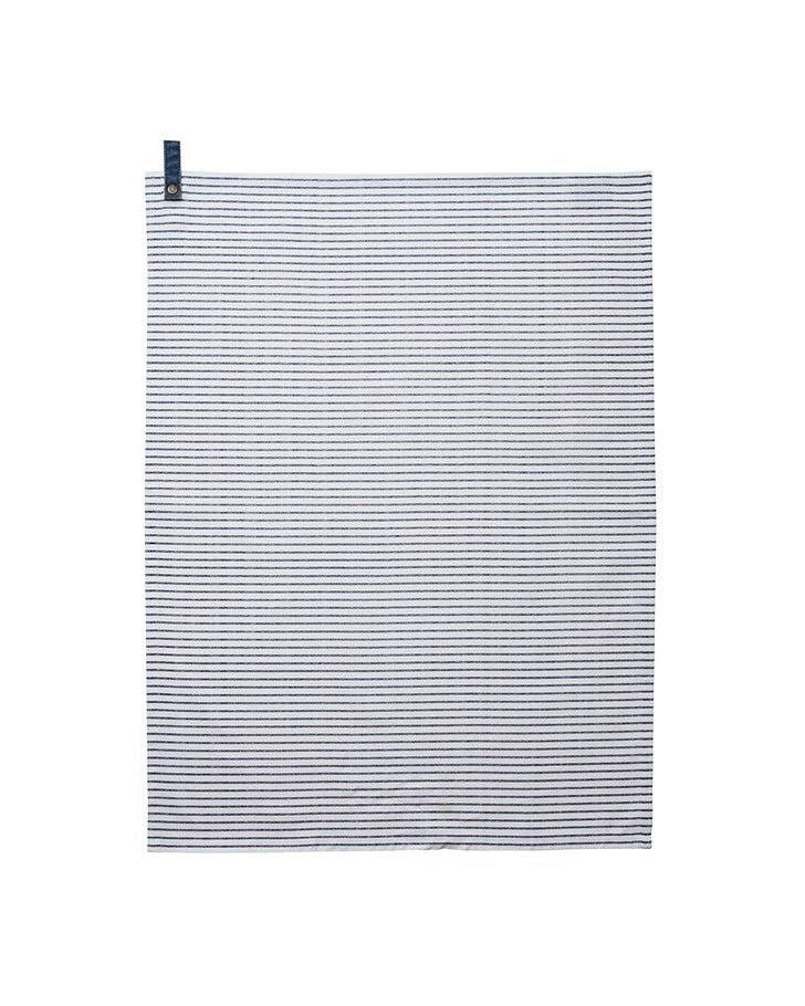 White/Blue Candy Stripe Tea Towel