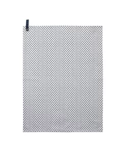 White/Blue Petit Fleur Tea Towel