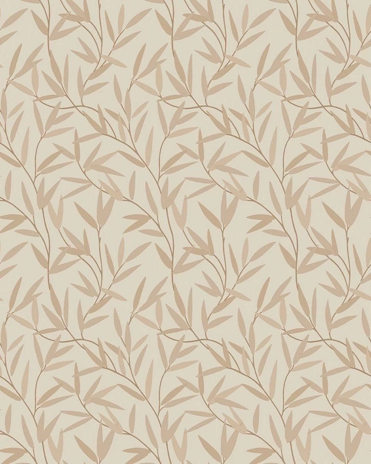 Willow Leaf Natural Wallpaper