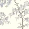 Wisteria Garden Pale Iris Mural
