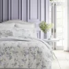 Wisteria Grey Microfleece Duvet Cover Set
